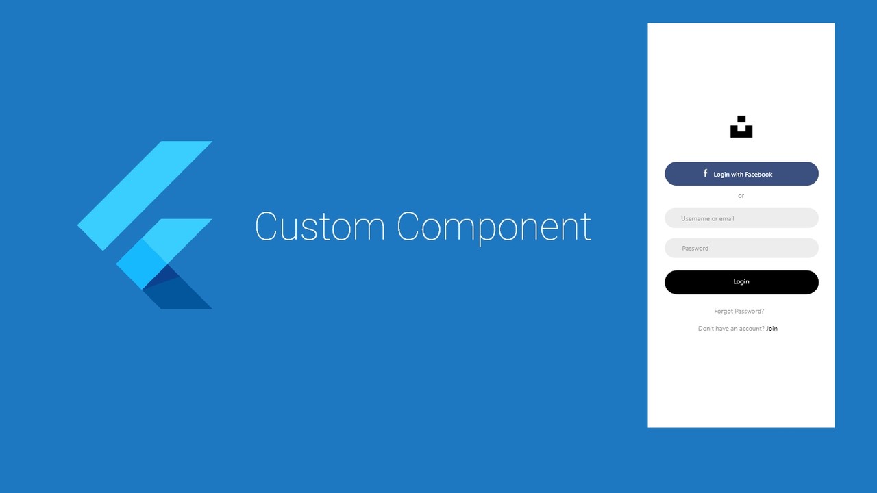 Create Custom Component using Google Flutter