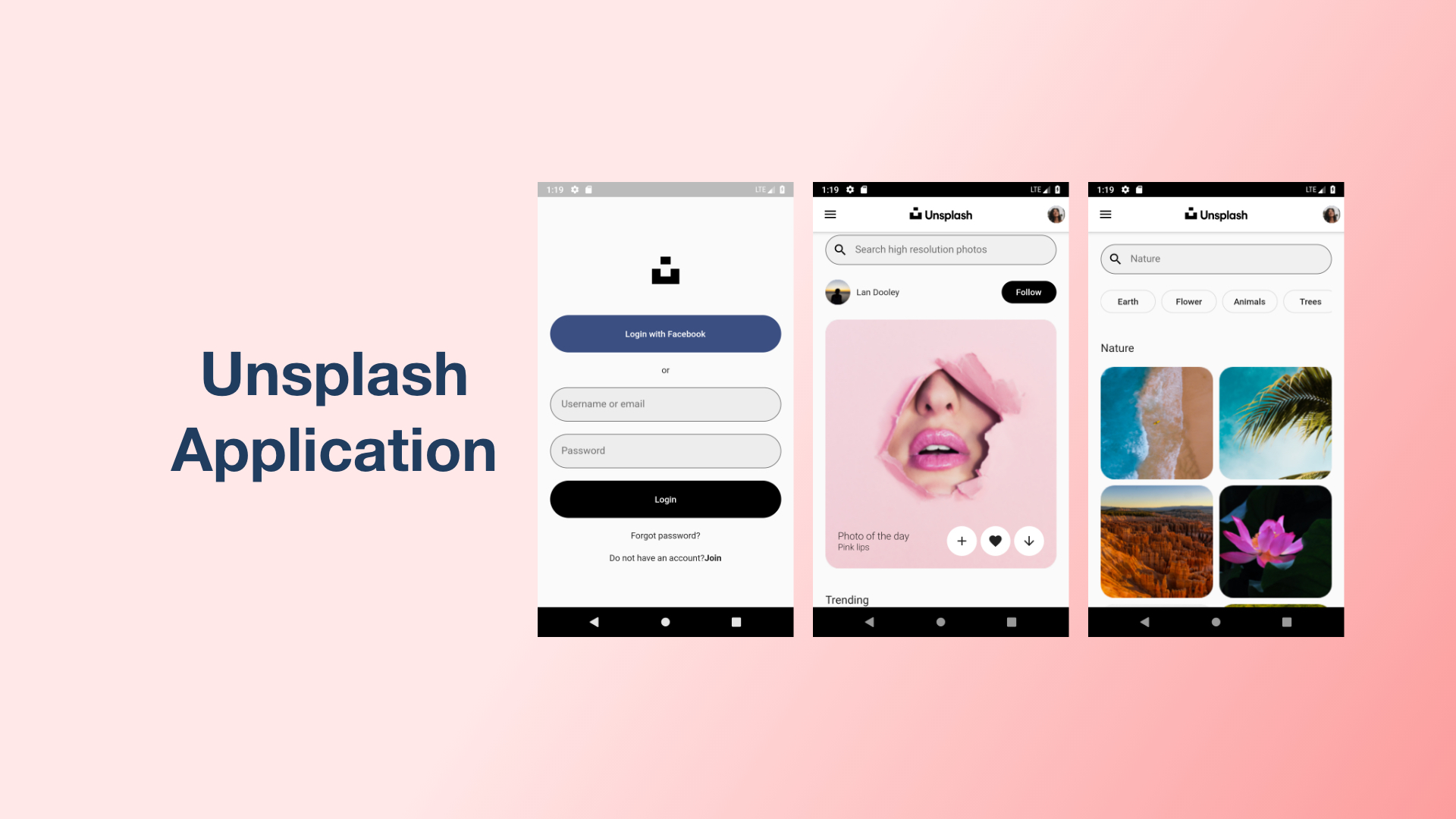 Unsplash App Redesign